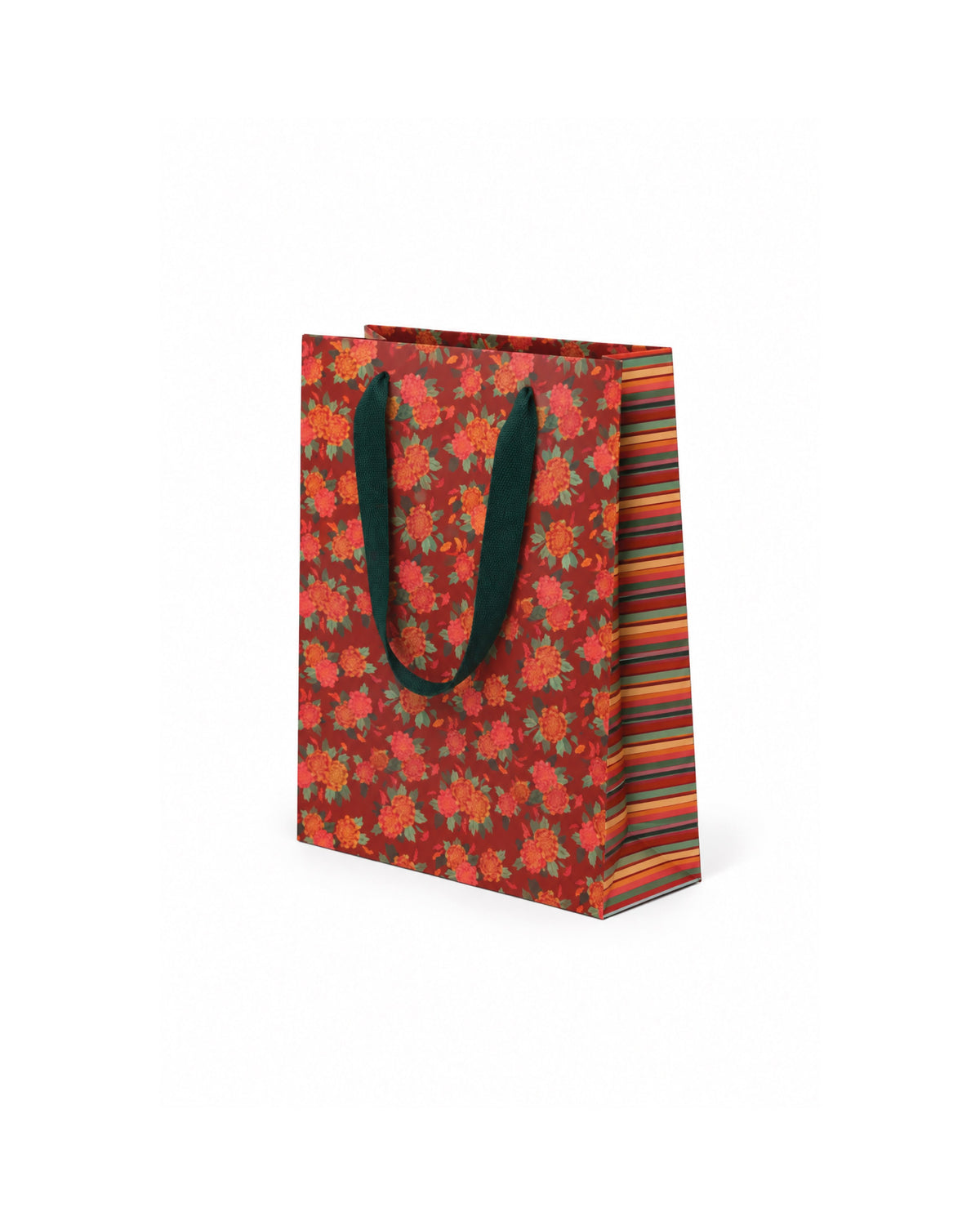 Bolsa de regalo Amalfi M de lado, con el fuelle