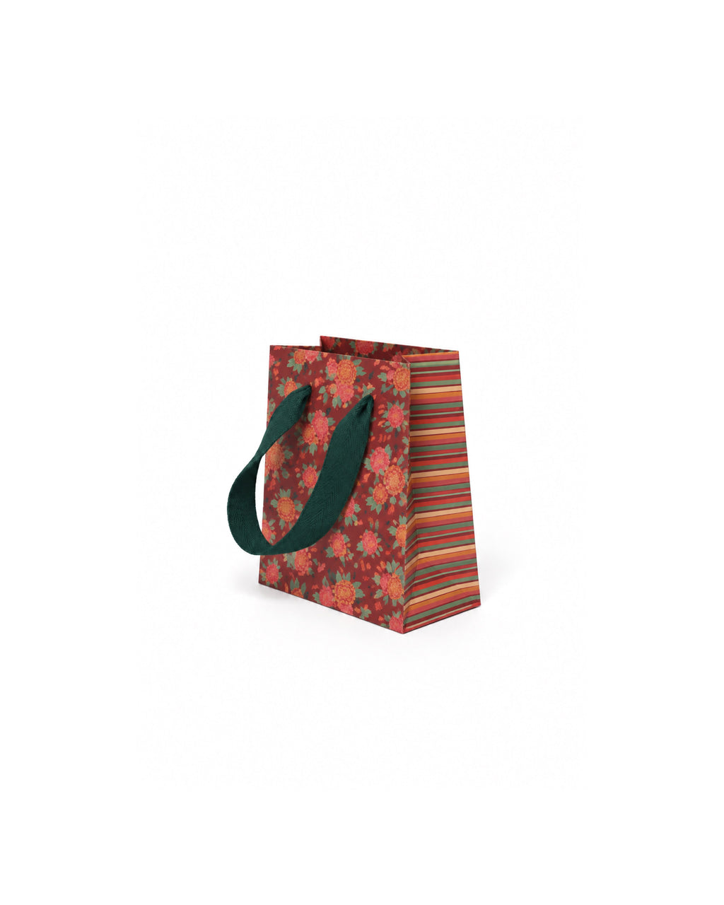 Bolsa de regalo Amalfi S de lado, con el fuelle