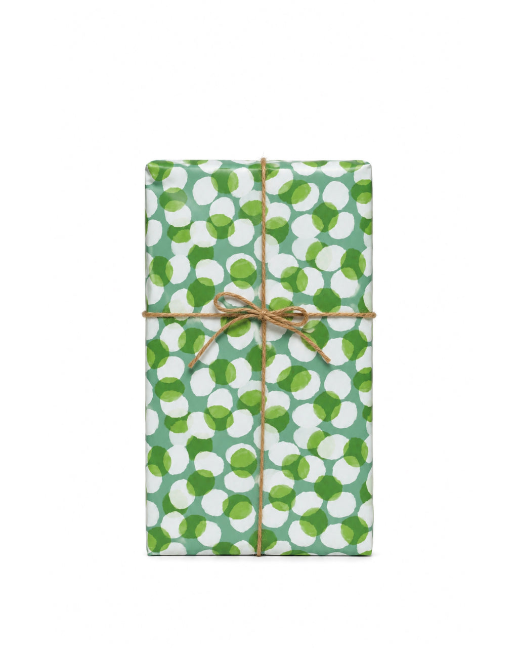 Rollo de papel de regalo Kyoto: regalo envuelto con la cara B (círculos)